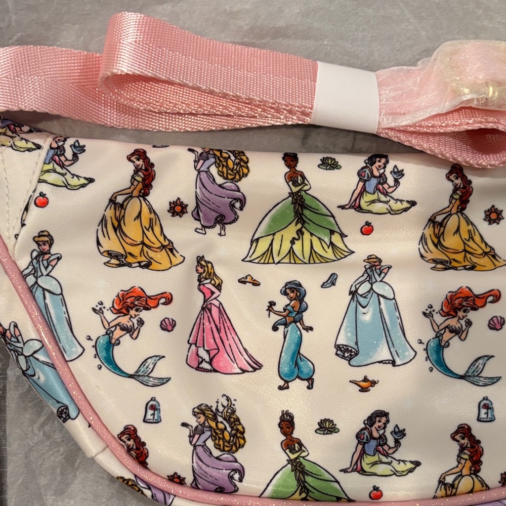 Stoney Clover Lane Disney Princess Crossbody Bag - Cream and Pink-Firm price. - Picture 6 of 10